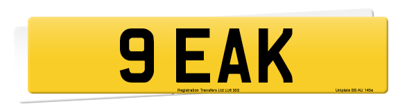 Registration number 9 EAK